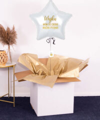 Zdrapka dla przyszłego ojca chrzestnego z balonem w pudełku