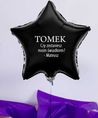 Czy zostaniesz moim świadkiem – balon z helem w pudełku