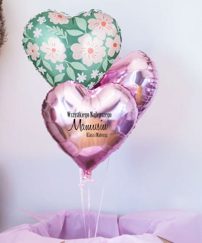 Prezent dla Mamy – balony z helem w pudeÅ‚ku