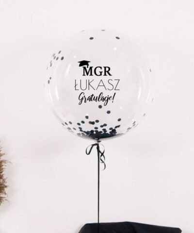 Prezent dla świeżo upieczonego magistra – personalizowany balon xxl z helem