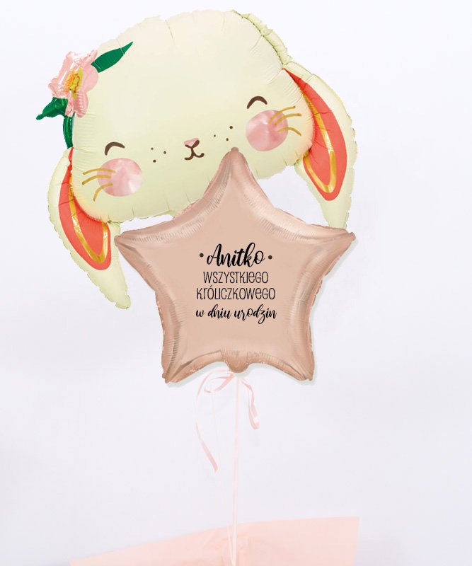 Oryginalny prezent na urodziny dla dziewczynki – balony z helem Króliczkowe