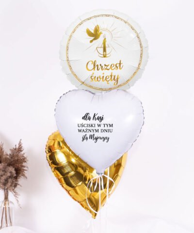 Prezent na chrzest – balony z helem w pudełku