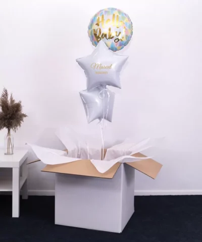 Prezent na narodziny dziecka – balony z helem Hello Baby