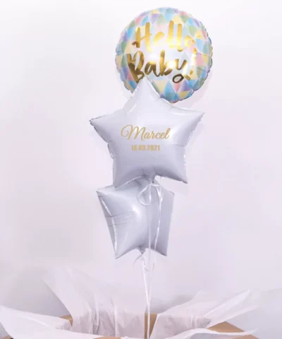 Prezent na narodziny dziecka – balony z helem Hello Baby