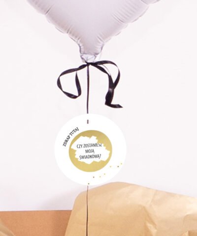 Balon dla świadkowej ze zdrapką – Prośba o świadkowanie