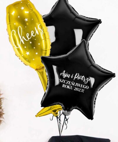 Prezent na nowy rok – balony z helem Szczęśliwego roku