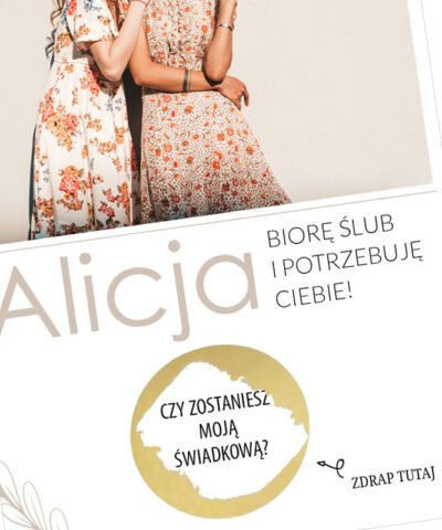 Prośba o świadkowanie ze zdjęciem + zdrapka