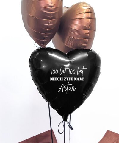 Stylowy prezent na urodziny dla mężczyzny – balony serca z personalizacją