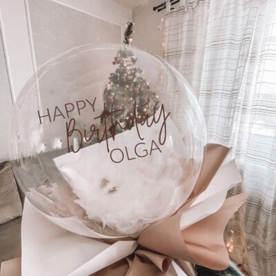 Bukiet na urodziny z personalizacją – Happy Birthday