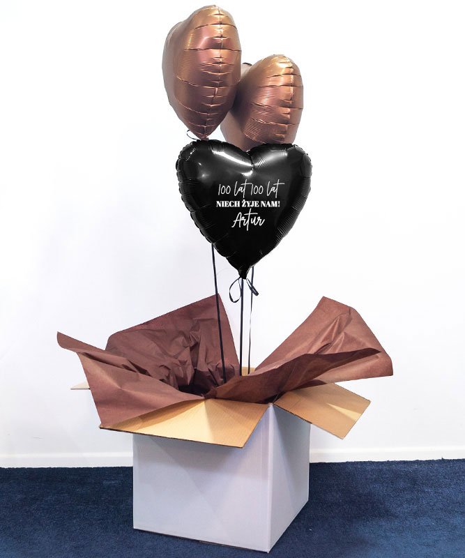Stylowy prezent na urodziny dla mężczyzny – balony serca z personalizacją