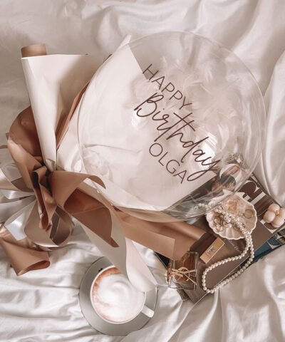 Bukiet na urodziny z personalizacją – Happy Birthday