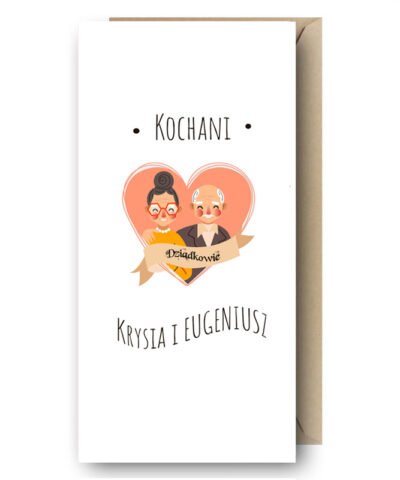 Personalizowana kartka dla Dziadków KOCHANI