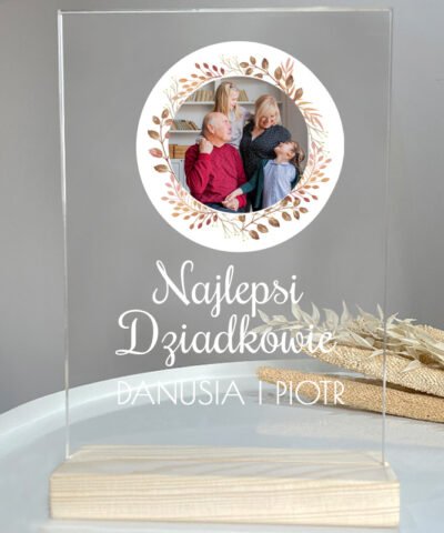 Personalizowana statuetka dla dziadków ze zdjęciem – Najlepsi