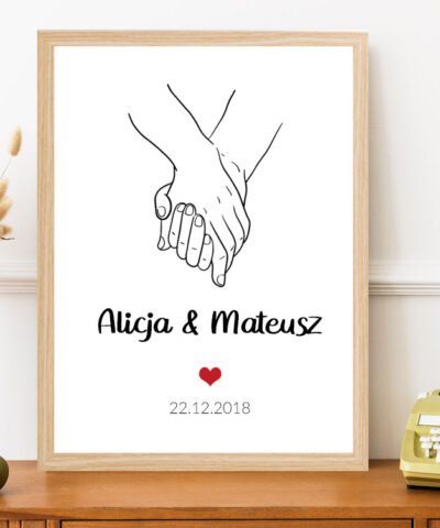Personalizowany plakat na prezent – Razem