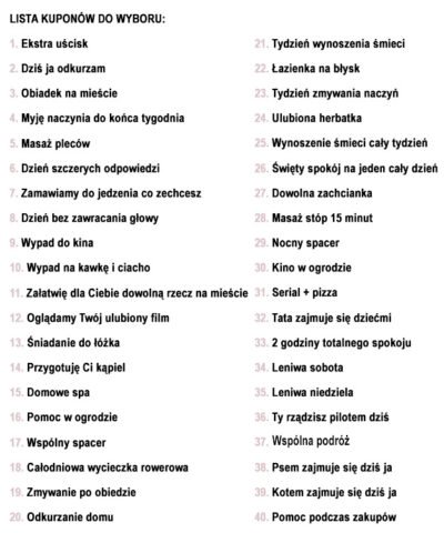 Kupony przyjemności dla Mamy – Zdrapki