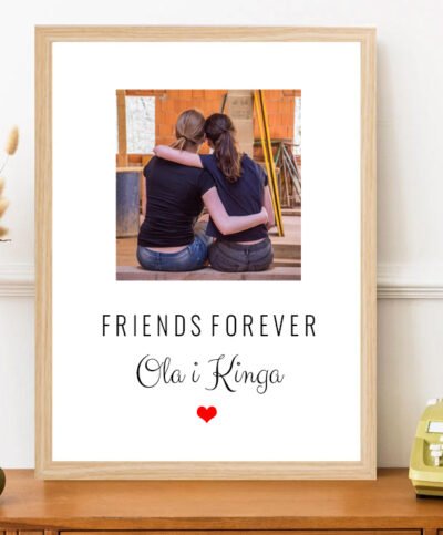 Ramka drewniana ze zdjęciem dla Przyjaciółki – FRIENDS