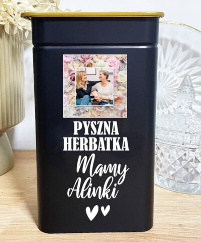 Prezent ze zdjęciem dla Mamy – puszka na herbatkę