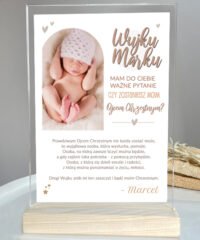 Piękna prośba do Ojca Chrzestnego - Statuetka z personalizacją