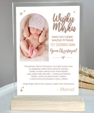 Piękna prośba do Ojca Chrzestnego – Statuetka z personalizacją