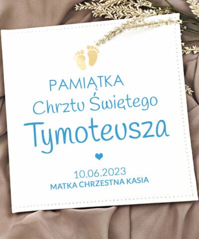 Album na chrzest dla chłopca z imieniem STÓPKI