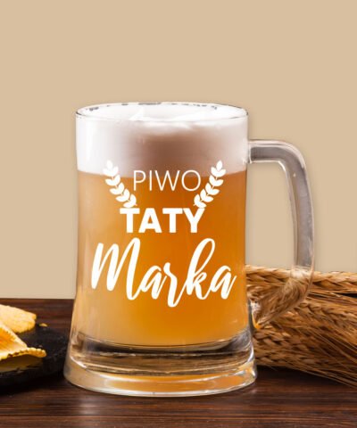 Kufel z imieniem dla Taty na prezent KŁOSY