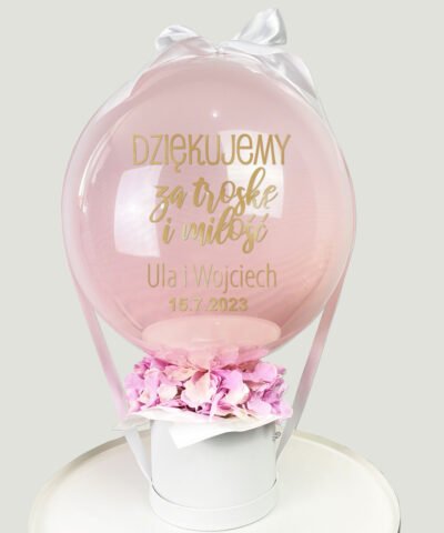 Elegancki zestaw podziękowanie dla rodziców – Flower Box TROSKA