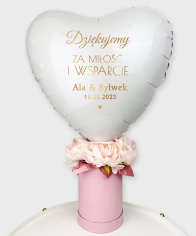 Podziękowania dla rodziców na ślub – elegancki prezent z dedykacją SERCE