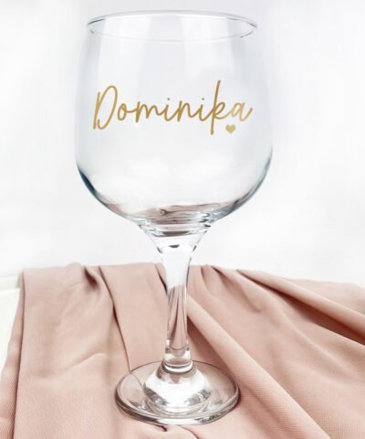 Elegancki kieliszek na prezent – Imię
