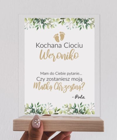 Pytanie do Matki Chrzestnej – statuetka z personalizacją