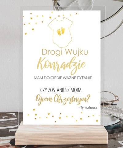Zapytanie dla przyszłego Ojca Chrzestnego – Statuetka STÓPKI