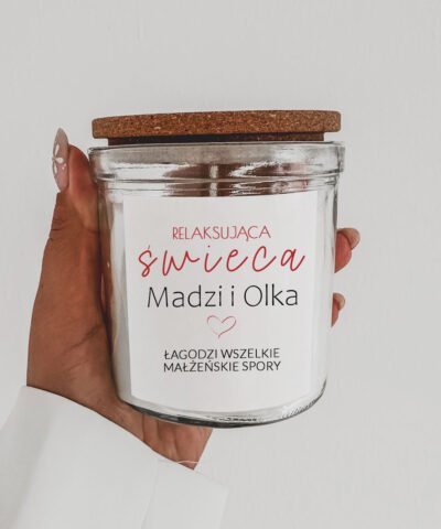 Świeca zapachowa na prezent dla małżeństwa – RELAKS