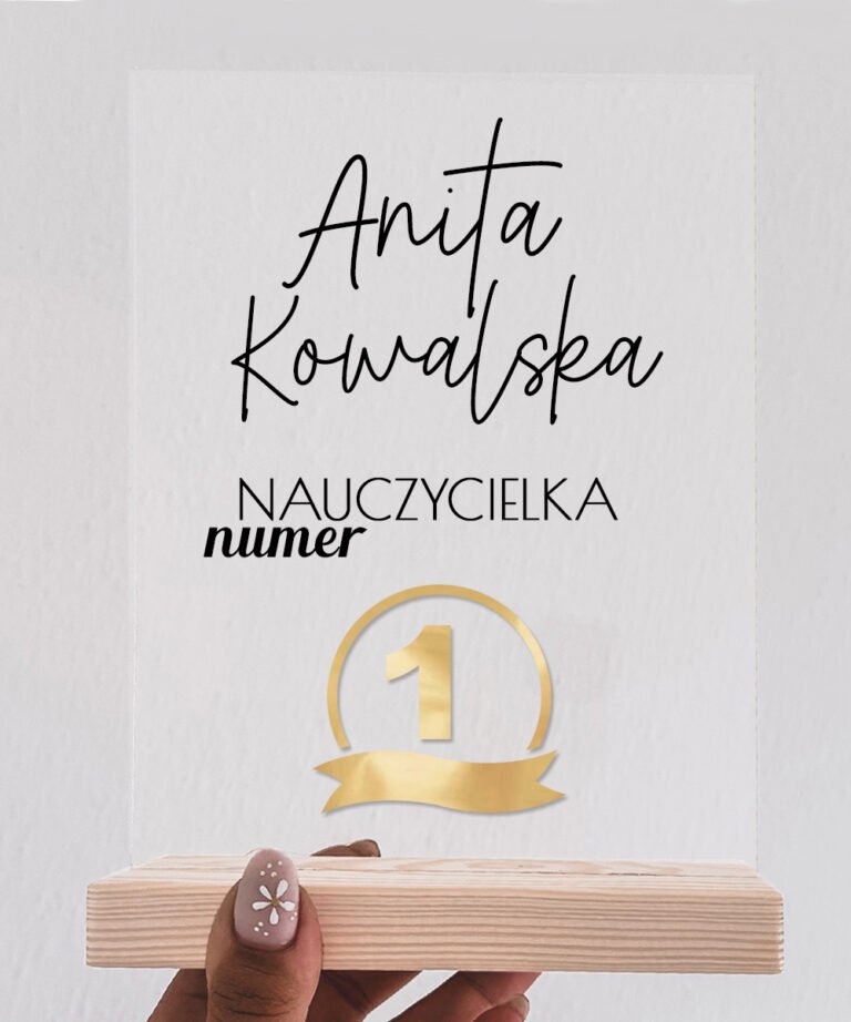 Statuetka Dla Nauczyciela Z Personalizacj Numer Jeden