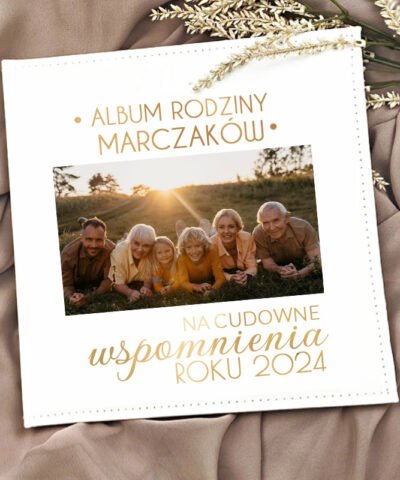 Prezent na święta bożego narodzenia dla rodziców – Album na zdjęcia RODZINNY