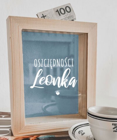 Skarbonka dla chłopca z personalizacją na prezent OSZCZĘDNOŚCI