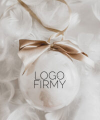 Prezent na święta z logo firmy - Bombka