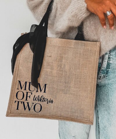 Stylowy prezent dla młodej mamy – Torba z personalizacją MOM
