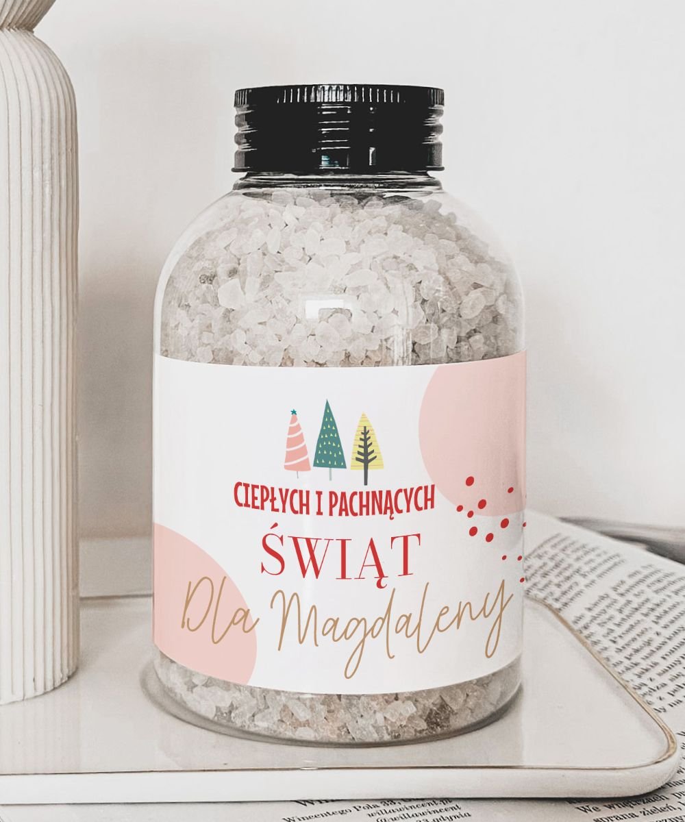 Świąteczny prezent dla Niej – Zapachowa sól do kąpieli Pachnących Świąt