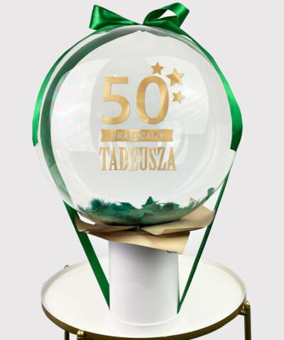 Elegancki prezent z okazji 50 urodzin dla mężczyzny Balon + BOX