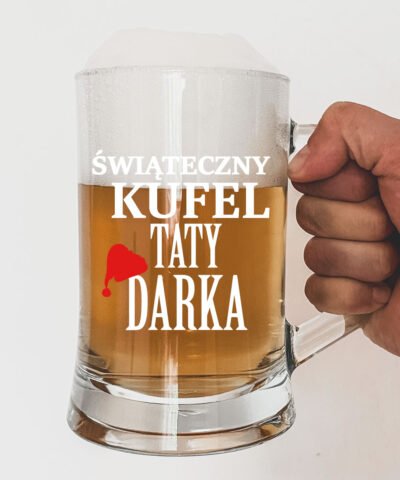 Personalizowany kufel dla taty pod choinkę – ŚWIĄTECZNY KUFEL