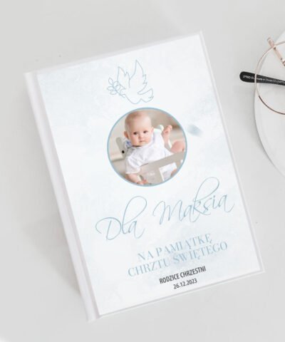 Pamiątkowa Biblia dla chłopca ze zdjęciem GOŁĄBEK