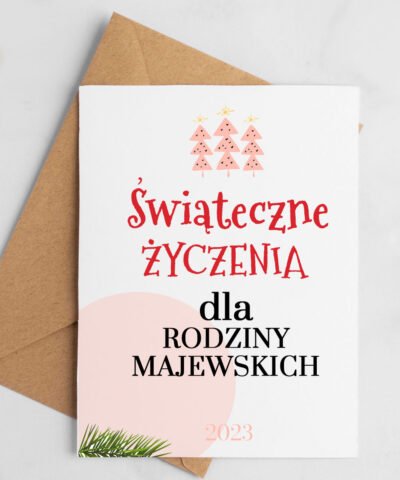 Kartka na Boże Narodzenie z własnymi życzeniami