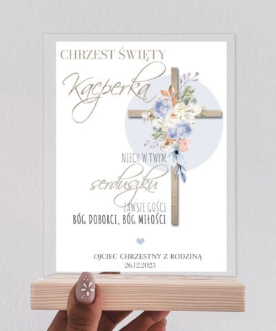 PREZENT NA CHRZEST – Personalizowana statuetka dla chłopca