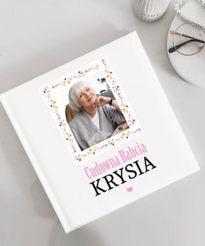 Album na zdjęcia dla Babci Z KWIATAMI