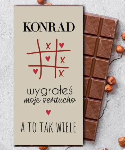 Personalizowana czekolada dla mężczyzny na prezent SERDUCHO