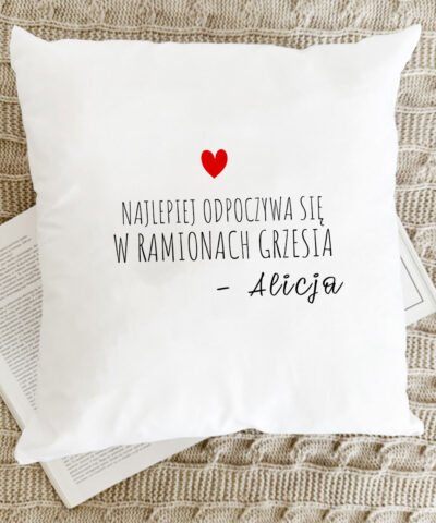 Personalizowana poduszka dla chłopaka ODPOCZYNEK