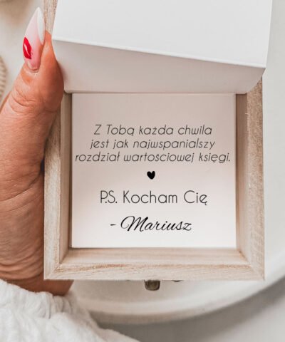ZESTAW ZDJĘĆ HARMONIJKA w drewnianym pudełku + personalizacją – KOLEKCJA