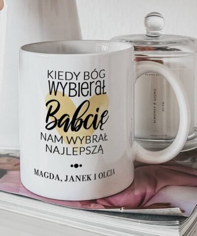 Kubek z nadrukiem prezent dla Babci – Najlepsza