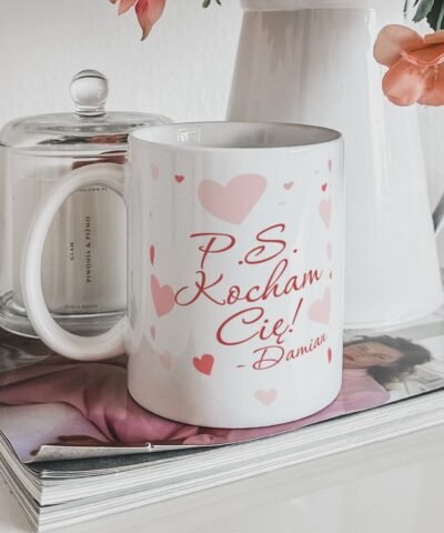 Personalizowany kubek na Walentynki dla niej – PS