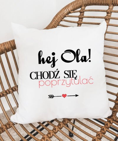 Prezent dla ukochanej Poduszka z imieniem PRZYTULAS