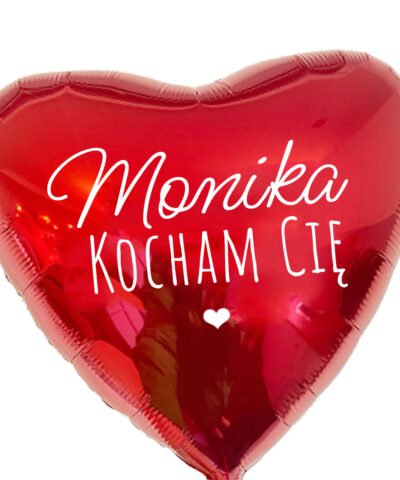 Miłosny prezent Pluszowy Miś z balonem z helem + kartka LOVE